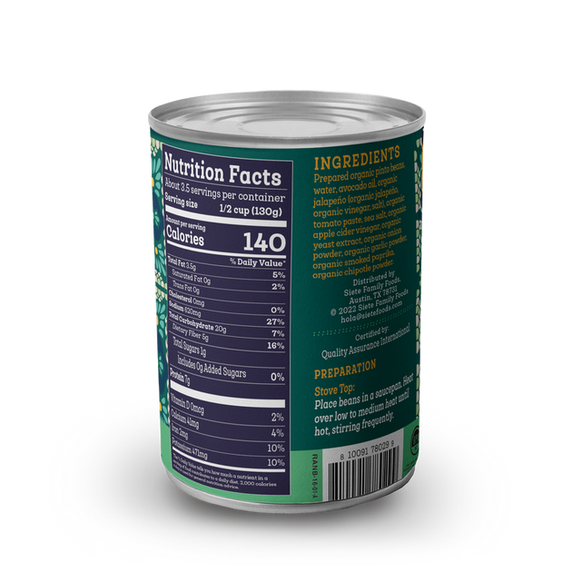 Siete Vegan Refried Ranchero Beans Zoi Medicinals