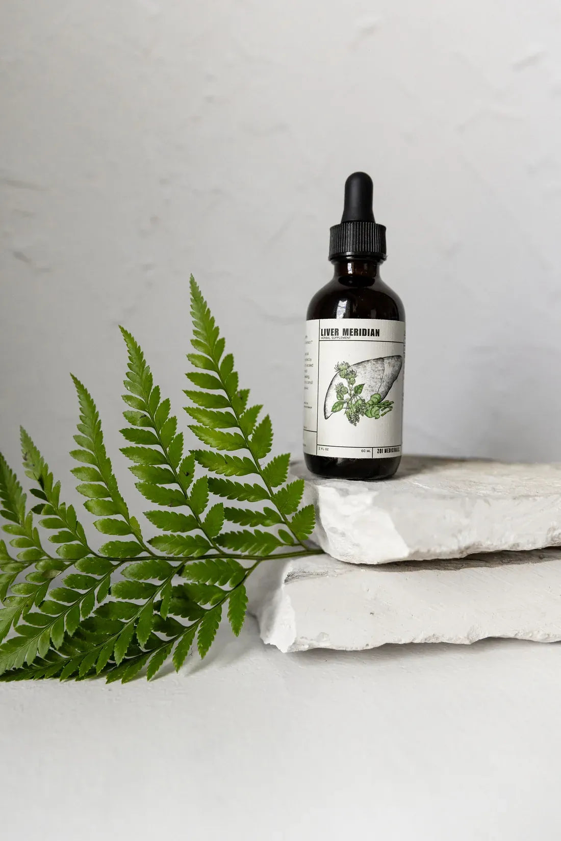 Liver Meridian herbal tincture, 2 fl oz amber bottle