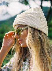 Hemp Slacker Beanie (+8 Colors): Cactus