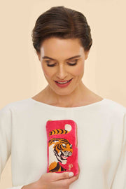 Powder Design inc - Velvet Embroidered Glasses Pouch - Thrill of the Tiger