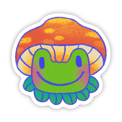 Big Moods - Frog with Mushroom Hat Sticker