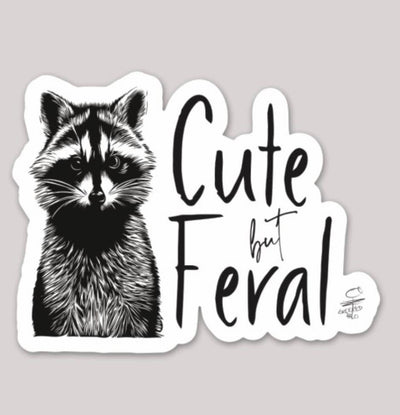 Crooked Halo - Cute but Feral Sticker  