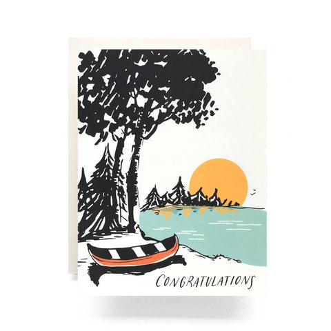 Antiquaria - Sunset Congrats Greeting Card