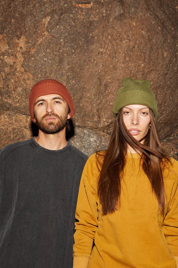 Hemp Slacker Beanie (+8 Colors): Cactus