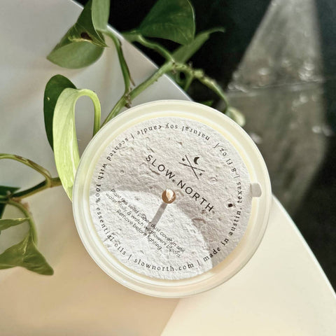 Slow North - Rosemary + Lemon Frosted Candle