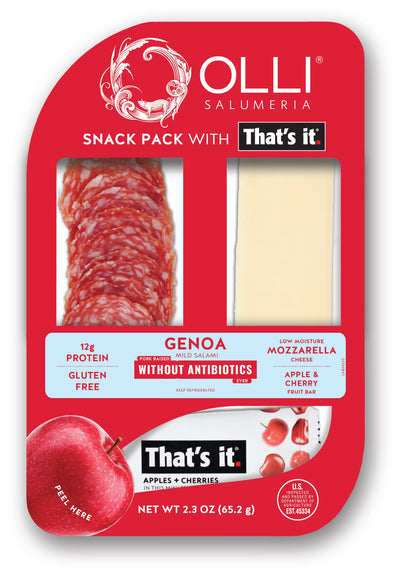 Olli Salumeria Americana - Olli That's It Genoa & Cherry Snack Pack