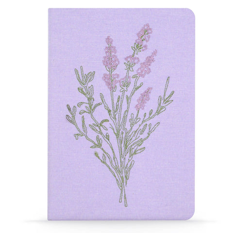 Denik - Lavender Bunch Vegan Embroidered Journal