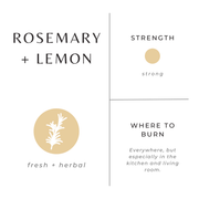 Slow North - Rosemary + Lemon Frosted Candle