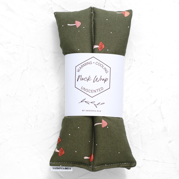SaidoniaEco - Neck and Body Heating Pad - Mushrooms