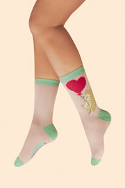 Powder Design inc - US - Floating Hedgehog Lover Ankle Socks