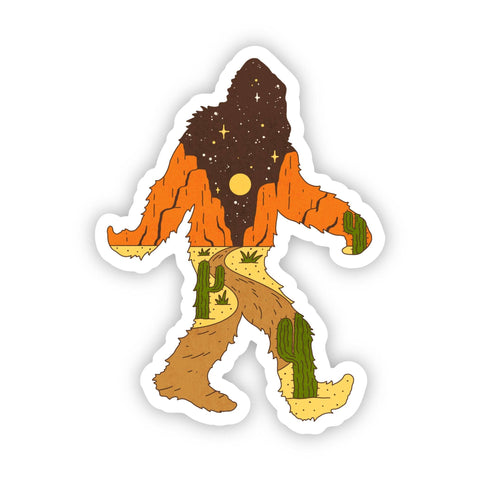 Big Moods - Bigfoot Western Moon Sticker