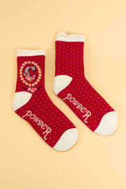 Powder Design inc - A-Z Alphabet Monogram Letter Ankle Socks