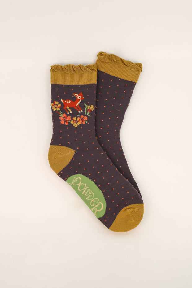 Powder Design inc - Vintage Fawn Ankle Socks - Lilac