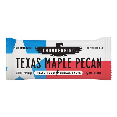 Thunderbird Real Food Bars - Texas Maple Pecan - Box of 12 Bars