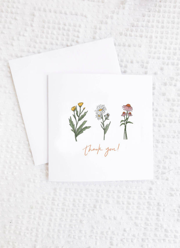 Maddon and Co - Wildflower Thank You Card