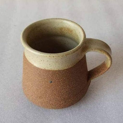 TerraKlay - Small Rustic Handmade Artisinal Off White Mug