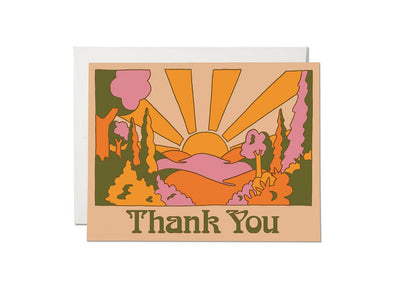 Red Cap Cards - Sunrise Thank You thank you greeting card