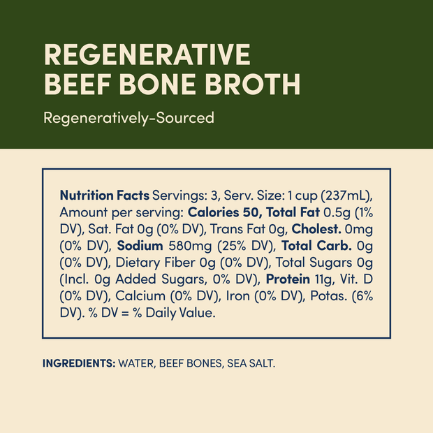 Fond Regenerative Grass-fed Beef Bone Broth 24oz