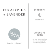 Slow North - Eucalyptus + Lavender Frosted Soy Candle
