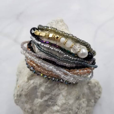 The Pretty Jewellery - Seed Bead Stackable Bracelets