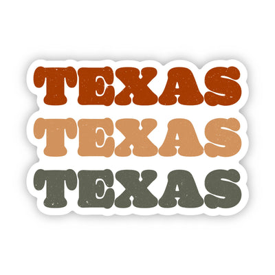 Big Moods - Texas Text Sticker