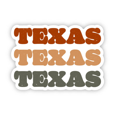 Big Moods - Texas Text Sticker