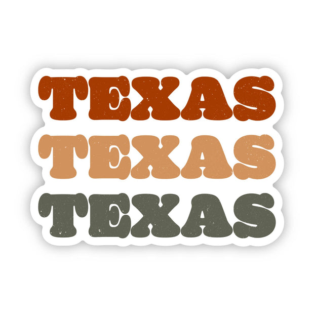 Big Moods - Texas Text Sticker