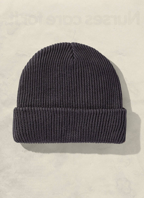 Hemp Slacker Beanie (+8 Colors)- Charcoal/Navy