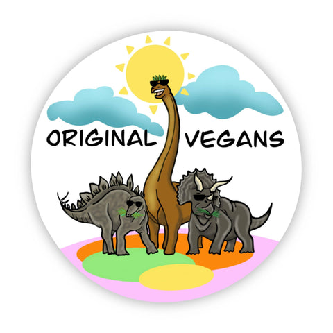 Big Moods - Original Vegans Dinosaurs Sticker