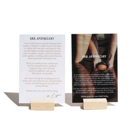 URB APOTHECARY - SHELF TALKERS