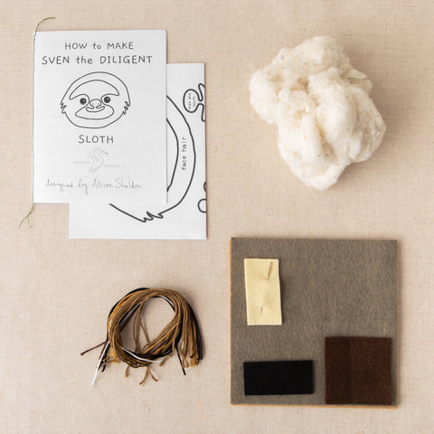 Heron Hill Stitch Co - Sven the Diligent Sloth - DIY Craft Kit