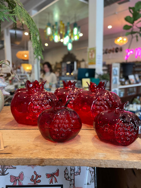 Red Pomegranate Vase