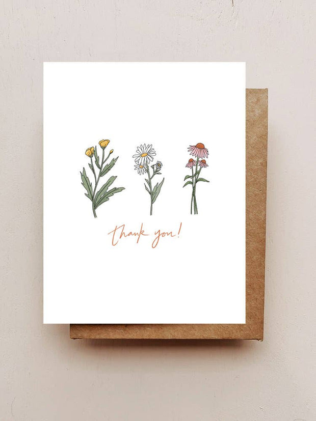 Maddon and Co - Wildflower Thank You Card