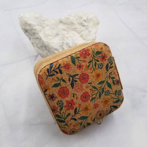 The Pretty Jewellery - Flower Cork Organizer Jewelry Box