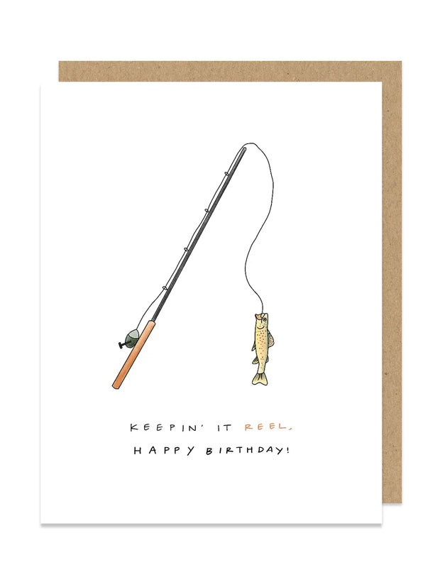 Maddon and Co - Keepin' It Reel Fishing Birthday Card