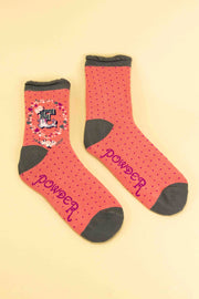 Powder Design inc - A-Z Alphabet Monogram Letter Ankle Socks