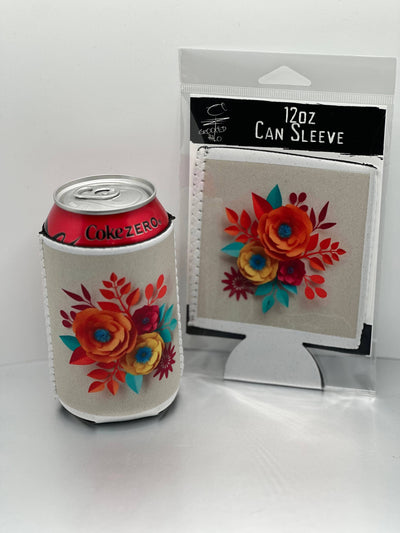 Crooked Halo - Paper Floral Neoprene Can Sleeve