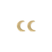 ZAD - Literary Quotes Crescent Moon Post Earrings