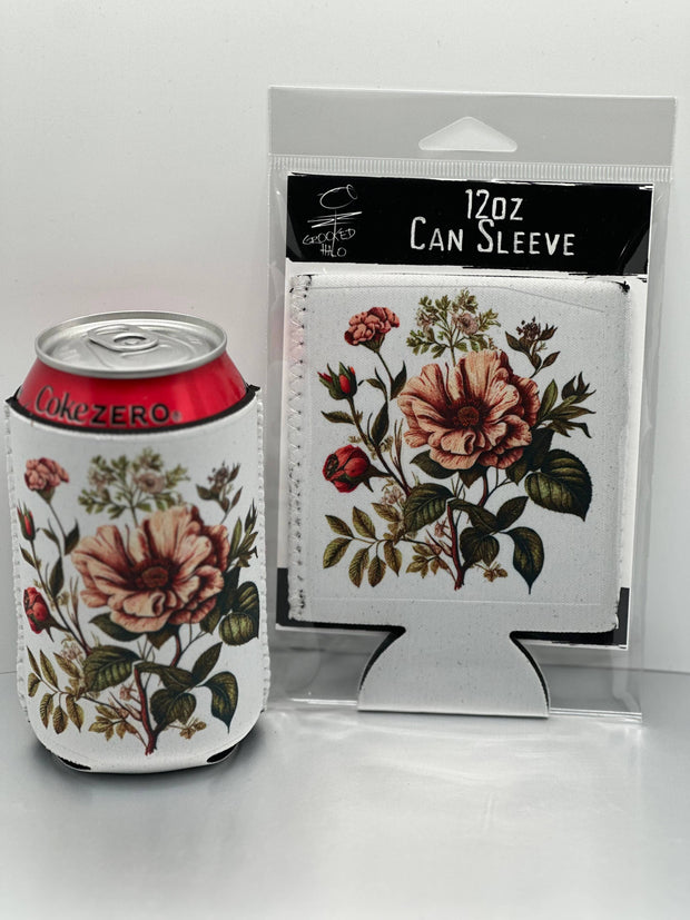 Crooked Halo - Vintage Floral Neoprene Can Sleeve