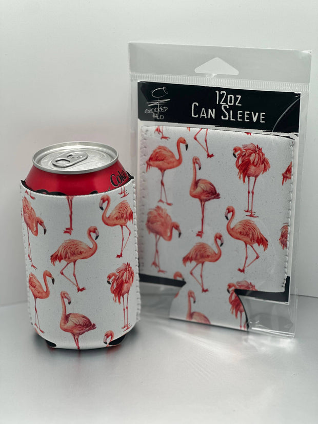 Crooked Halo - Flamingos Neoprene Can Sleeve