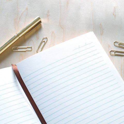 Denik - Samantha Embroidered Layflat Journal Notebook