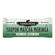 Thunderbird Real Food Bars - NEW! Yaupon Matcha Moringa - Box of 12 Bars