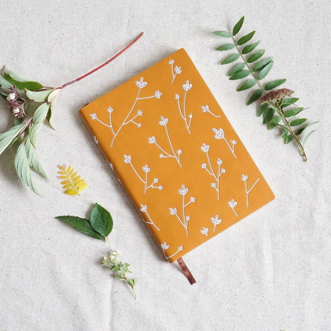 Denik - Samantha Embroidered Layflat Journal Notebook