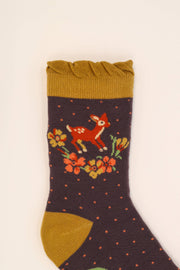 Powder Design inc - Vintage Fawn Ankle Socks - Lilac