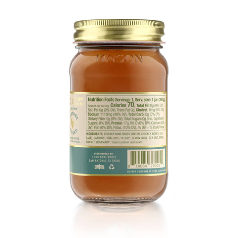 Fond Bone Broth - Bouquet Garni Pasture-Raised Chicken Bone Broth 14oz