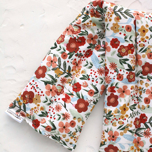 SaidoniaEco - Neck and Body Wrap - Hot Cold Weighted Rice  Bag Boho Flower