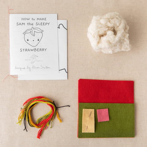 Heron Hill Stitch Co - Sam the Sleepy Strawberry - DIY Craft Kit