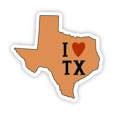 Big Moods - "I Love Texas" Sticker