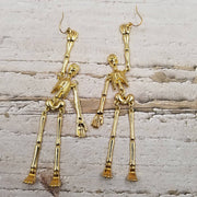 Treasure Wholesale - Skull Skeleton Halloween Punk Earrings