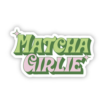 Big Moods - Matcha Girlie Pink & Green Text Sticker